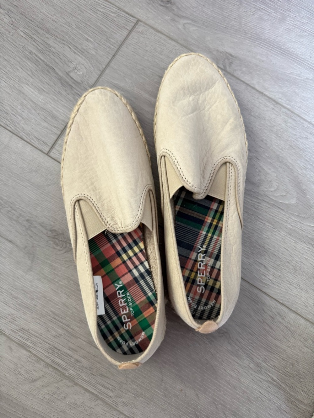Sperry Women’s Slip-On Espadrille Flats in Cream